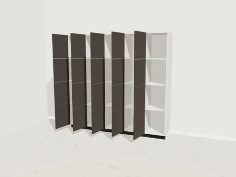 3D-Entwurf Betrieb, Türen und Schubladen offen