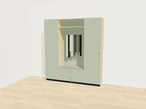 3D-Entwurf Flur, Schräg von vorn