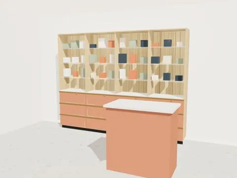 3D-Entwurf Laden, Schräg von vorn
