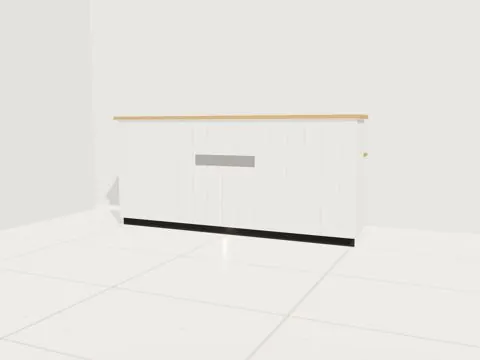 3D-Entwurf Praxis und Hotel, Schräg von vorn