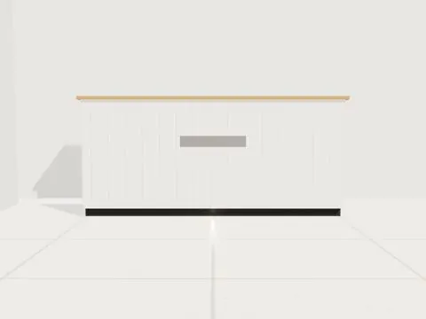 3D-Entwurf Praxis und Hotel, Frontal
