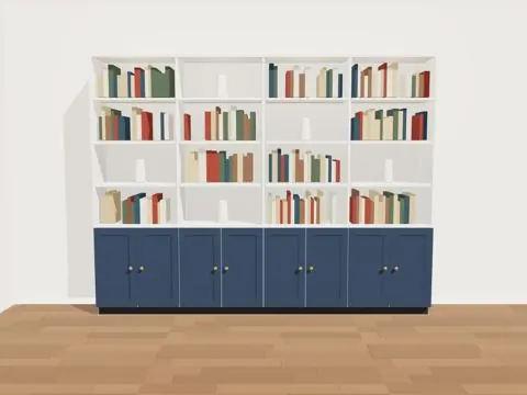 3D-Entwurf Arbeitszimmer und Büro, Frontal
